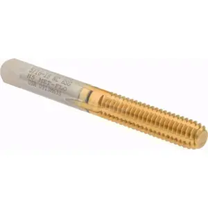 Hertel Thread Forming Tap: 5/16-18 UNC, 2B Class of Fit, Bottoming, High-Speed Steel, Titanium Nitride Coated 1-1/8" Thread Length, 2.7188" OAL, H5 K010378AS25