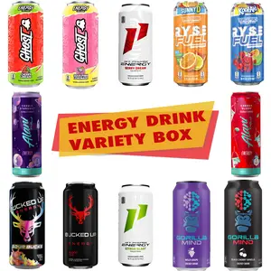 Energy Drink Variety Box - 12 Pack Assorted Energy Drinks - 1st Phorm, Ryse, Alani Nu & More! Beverage Sport