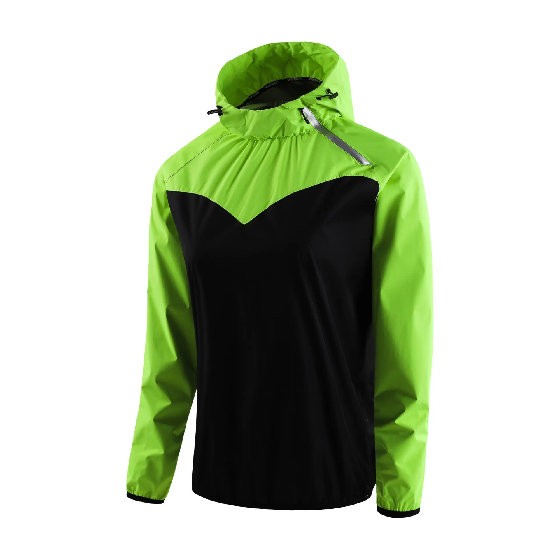 Women's fluorescent green coat