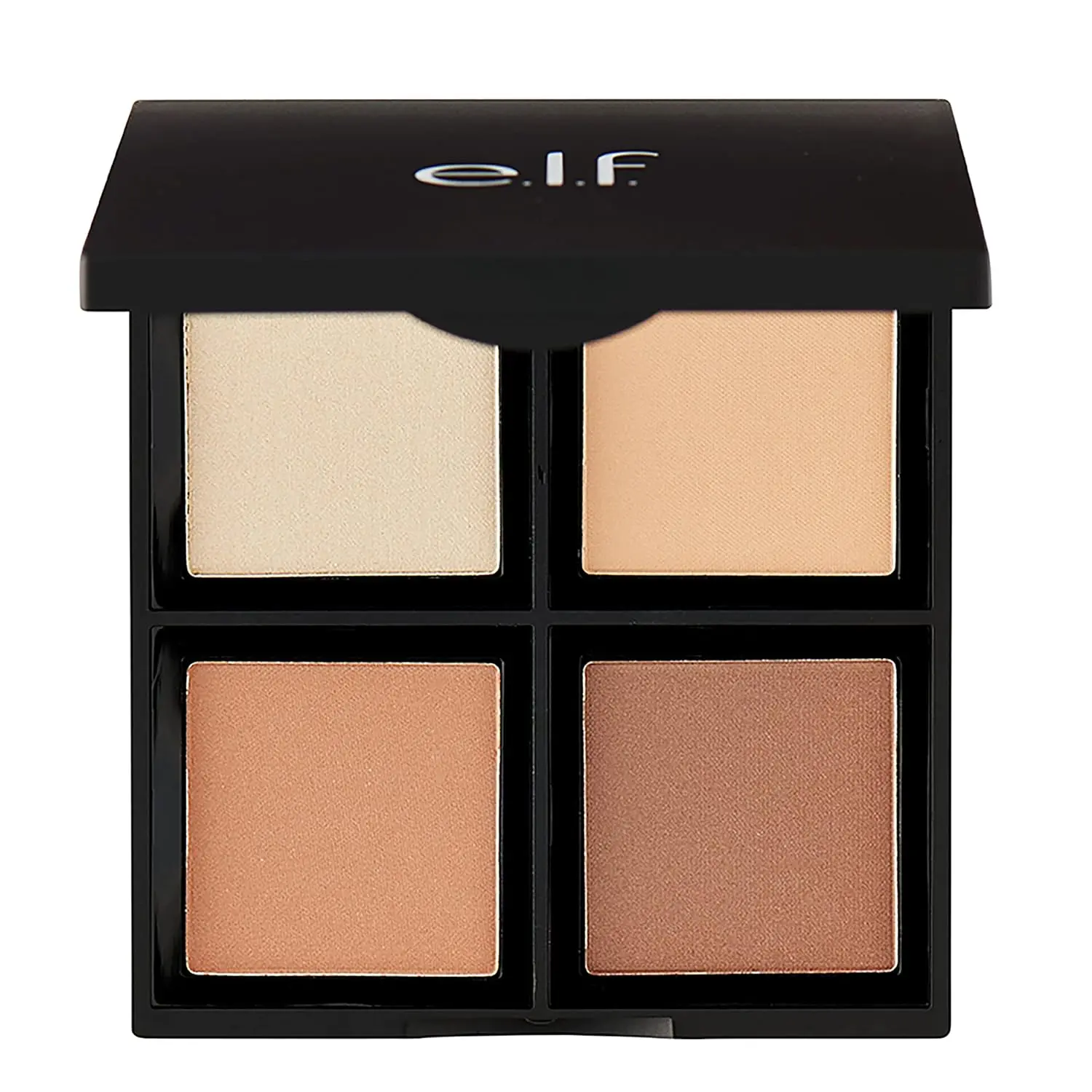 Contour Palette, 4 Shades, Customizable, Easy to Apply, Sculpts, Shades, Brightens, Light/Medium, Infused with Vitamin E, All-Day Wear, 0.56 Oz