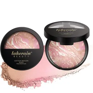 Lakerain Baked Makeup Color Correcting Foundation or Contour- Balance & Brighten -Fine Powder -Matte Natural Finish Concealer Flawless Radiant Smooth Blend Cosmetic