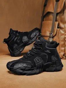 Men's Fashion Hiking Sneakers Tactical Hiking Boot High-Top Winter Shoes, Hardcore Functionality, Breathable Anti-Slip, Casual Daily Wear