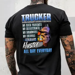 Trucker Shirt | Trucker T-Shirt | Trucker Gift | Truck Driver Shirt | Trucking Shirt | Trucker No Rich Parents No Assistance Shirt