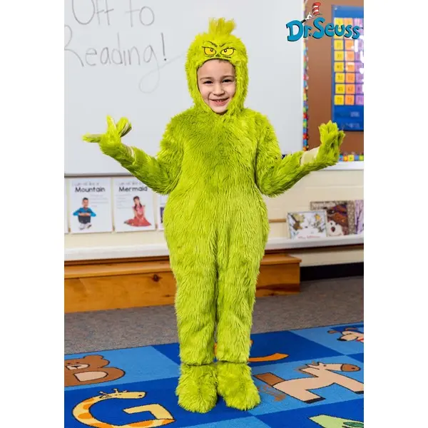 Toddler Classic Grinch Jumpsuit Costume