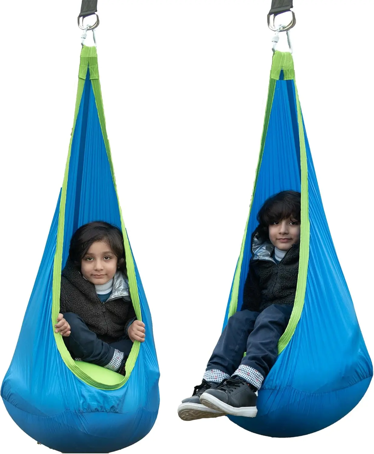 Novel Mindz Sensory Pod Indoor Swing for Special Needs Kids with Soft Nylon Fabric, Stretchable Therapy, and Calming Effect - Autism Swing
