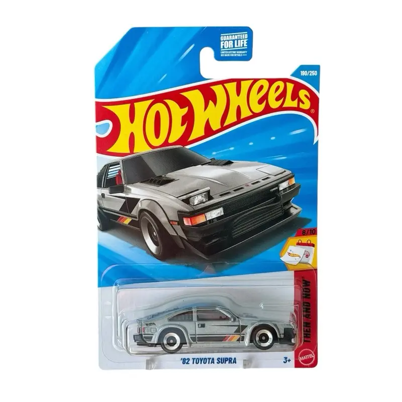 Hot Wheels '82 Silver Toyota Supra 1:64 Diecast Car Model, Collectible Scale Model for Enthusiasts, Collectible Model Car