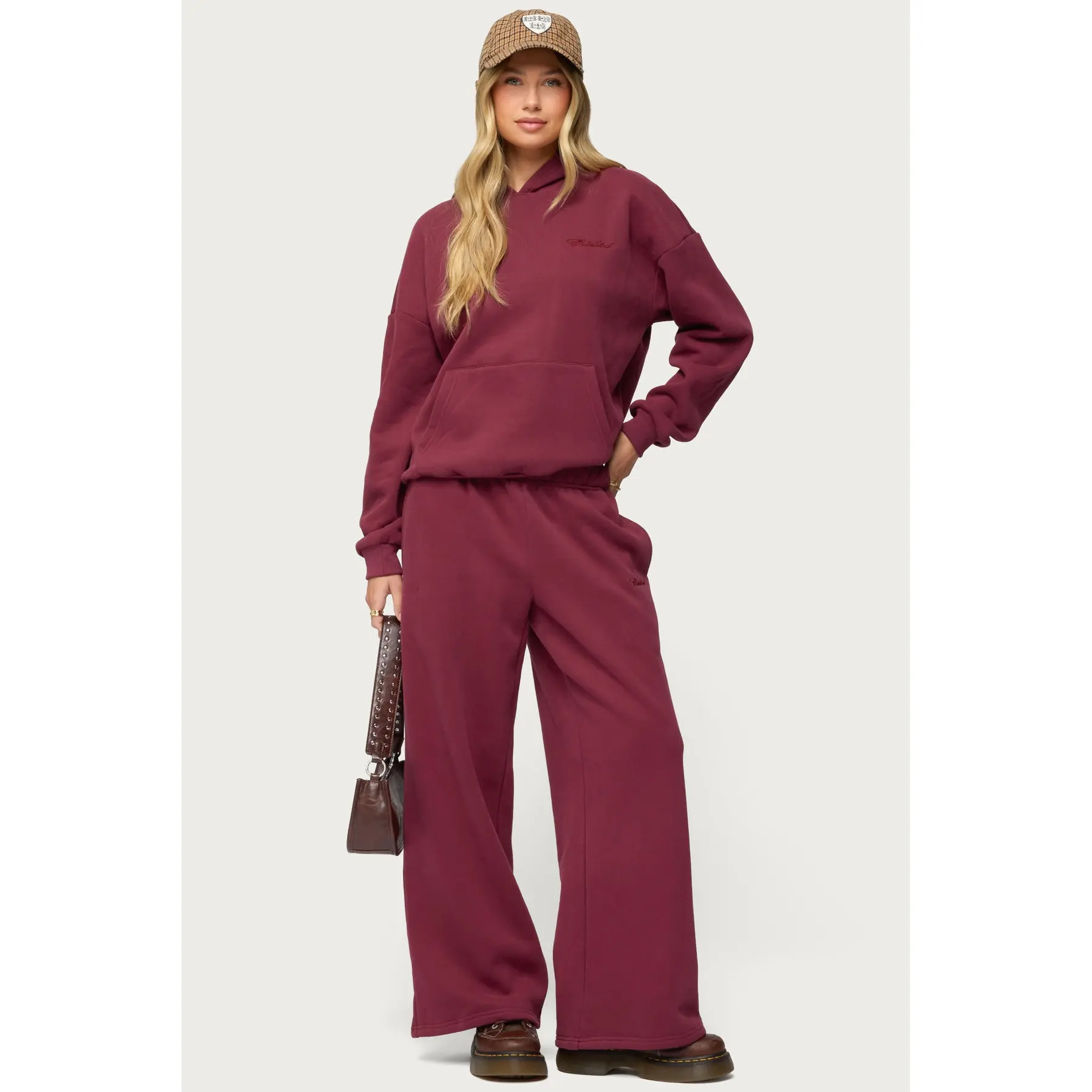 Basic Girl Wide Leg Edikted Sweatpants Basic Girl Wide Leg Edikted Sweatpants