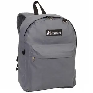 212 MAIN Traditional 16.5 in. Classic Backpack - Front Zipper Design with Front Pocket, Large Functional Compartment Bag, Carry-All Backpacks