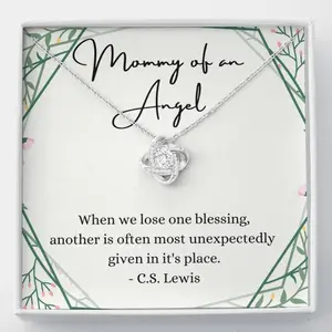 Love Knot Necklace, Mommy Of An Angel, Miscarriage Gift Box Gift Basket For Loss Of Baby, Sympathy, Infant Loss, In Loving Memory Of Your Baby,