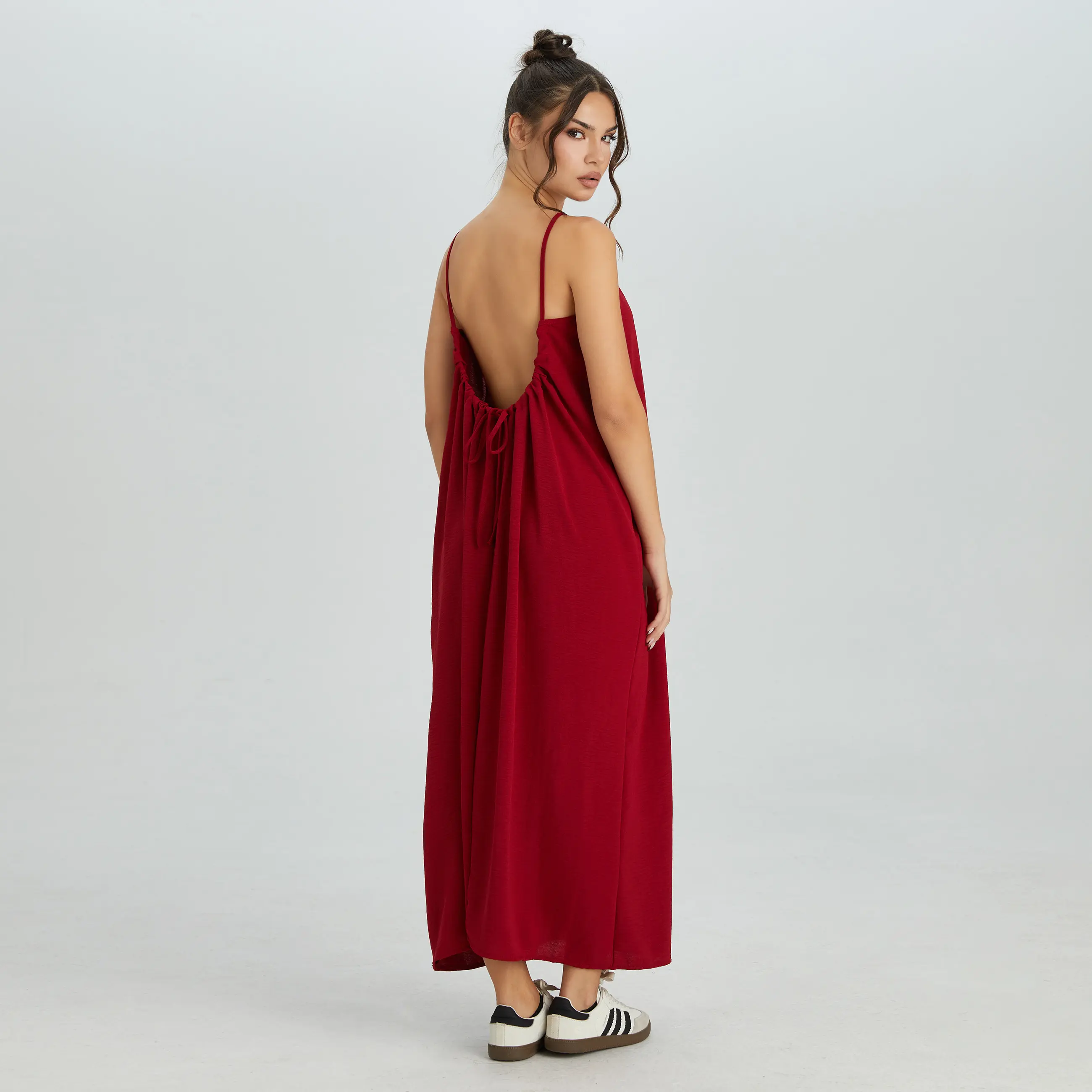solid tie backless ruched dress Amazon.com: Neeno Women's Dresses Solid Tie Backless Ruched Dress Dress for Women(Coffee Brown,Tall L) : Clothing, Shoes & Jewelry