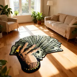 Creative Irregular Shape Rug, Decorative Rug, Large Area Living Room Bedroom Carpet, Washable Plush Floor Mat, Home Decor for Sofa Bed Table Closet Study Hotel Apartment