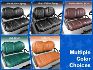 NOKINS Golf Cart Front Seat Kit | Fits Club Car Precedent 2012+/Tempo/Onward | Seat Back & Bottom