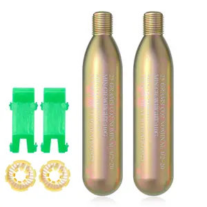 24G Co2 Cartridge Cylinder for Life Vest, Accessory for C02 PFD Rearming Kit, for Auto/Manual Inflating Life Jacket, for Adult, Used for Fishing, Surfing, Sea/Ocean Activities