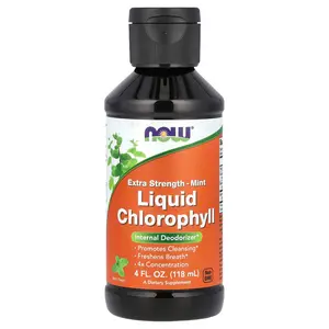 NOW Foods Liquid Chlorophyll, Mint, 4 fl oz (118 ml)