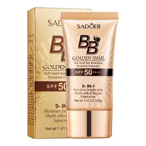 Lightweight Long-Lasting Snail BB Cream - Natural Finish, Hydrating & Oil-Control, Waterproof Concealer for Daily Makeup, Beginner-Friendly Beauty Essential