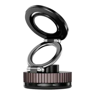 Foldable Magnetic Car Phone Holder - 20 N52 Magnets, 360 degrees car phone holder, Vacuum Suction Cup with Heat-Resistant Nano-Adhesive Base, Auto Accessories, Car Stuff, Phone Accessories for MagSafe Devices