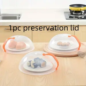 Microwave Splatter Cover, Kitchen Gadgets, Transparent Glass Lid with Handle, Safe Cooking and Heating, Microwave Safe, Durable Microwave Lid