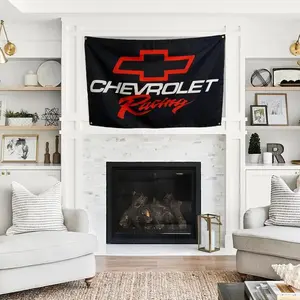 Chevrolet Racing Chevy 3x5ft Flag Tapestry for Wall Hanging College Dorm Room Wall Outdoor Decor Banner