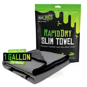 Boat Juice RapidDry Slim Twisted-Loop Towel - Ultra-Absorbent Boat Drying Towel Made With A Twisted-Loop Microfiber Weave, 800 GSM Premium Microfiber