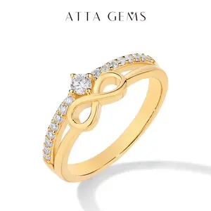 2.8mm D Color VVS1 Brilliant Round Cut Synthetic Moissanite Solitaire Ring, Artificial Gemstone Ring, Daily Wear Jewelry, Birthday Present (R145), Round Cut Rings