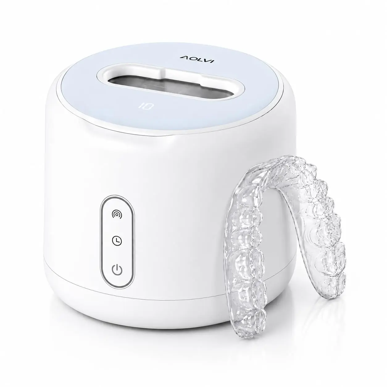 Ultrasonic Retainer Cleaner for Dentures, Aligners & Mouth Guards with UV Light