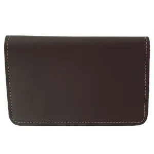 CTM Leather Top Stub Checkbook Cover Wallet