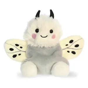 Palm Pals Adorable Astra Moth 5 inch White Mini Soft Plush Collectable Stuffed Animal