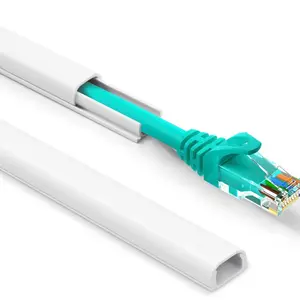 NWT Wall Cord Cover with 153in Mini Wire Hider and 9 Paintable Cable Concealer Pieces