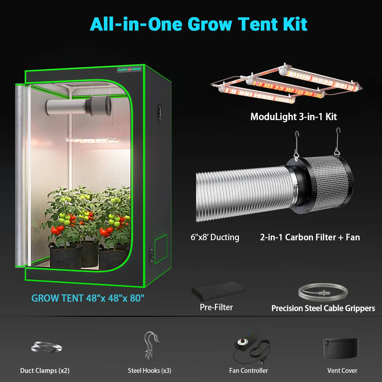 4x4 D-Door 1800D Tent + 6''Kit