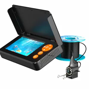 Underwater Fishing Camera, 4.3 Inch LCD Display, Infrared Night Vision, Wide Angle IP68 Waterproof, Portable Fish Camera for Fishing, Ice, Lake, Boat, Kayak
