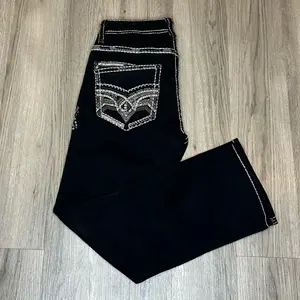 Men’s Western Blue Straight Fit Denim Jeans
