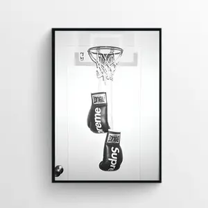 [Sale up to 50%] [Free Ship] Hypebeast Boxing Poster, Black And White Poster, Gift Poster, Sport Poster