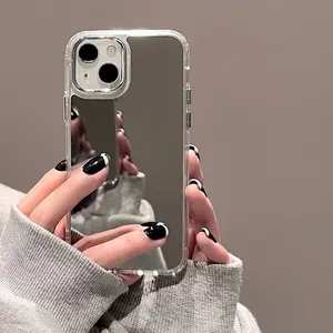 Luxury Makeup Mirror Phone Case, Compatible with Iphone 17 16, 15, 14, 13, 12, 11 Pro Max. Personalized Mirror Makeup Phone Protective Cover Suitable for 16, 15, 14 Plus, Shockproof Phone Case And Accessories.