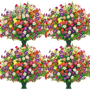 24 Bundles Fake Flowers Artificial Flowers Bulk Daisy for Outdoor Spring Garden Porch Farmhouse Decor
