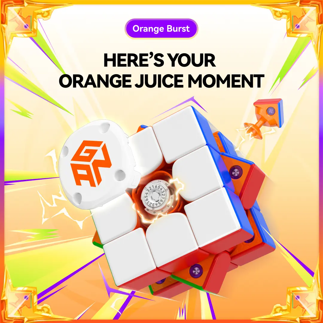 GAN i Carry 4, Smart Speed Cube 3x3 Magnetic Bluetooth Speedcube for Kids Adults Timer Tracking Movement Steps with App Online Competition, Battery Replaceable Frosted Version