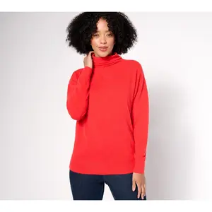 BEAUTIFUL by Lawrence Zarian Gathered Turtleneck Sweater