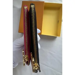 2026Slim Card Holder with Detachable Gold Cartoon Charm - 2 in 1 Wallet & Bag Charm, RFID Blocking Card Case for Women, Red or Black