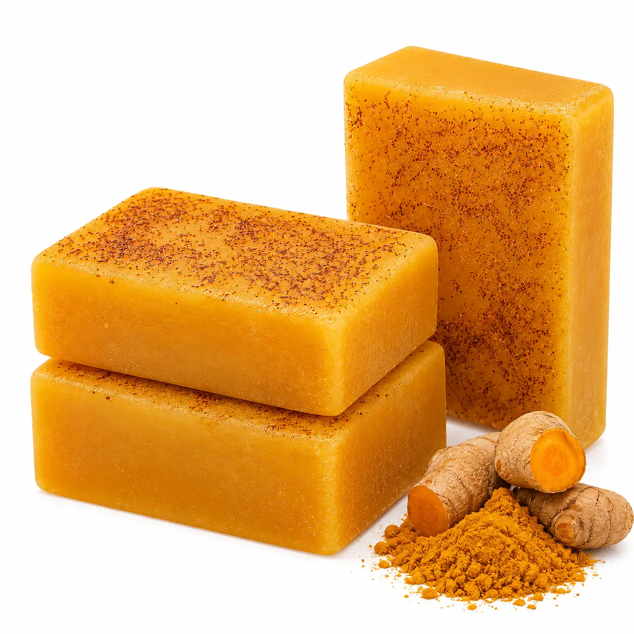 3PCS Honey Glow Lemon Turmeric Kojic Acid Soap 100g, Brightening Dark Spot Remover, Gentle Face & Body Acne Cleanser Skin Repair Anti Blemish Drying Glass Skin Routine