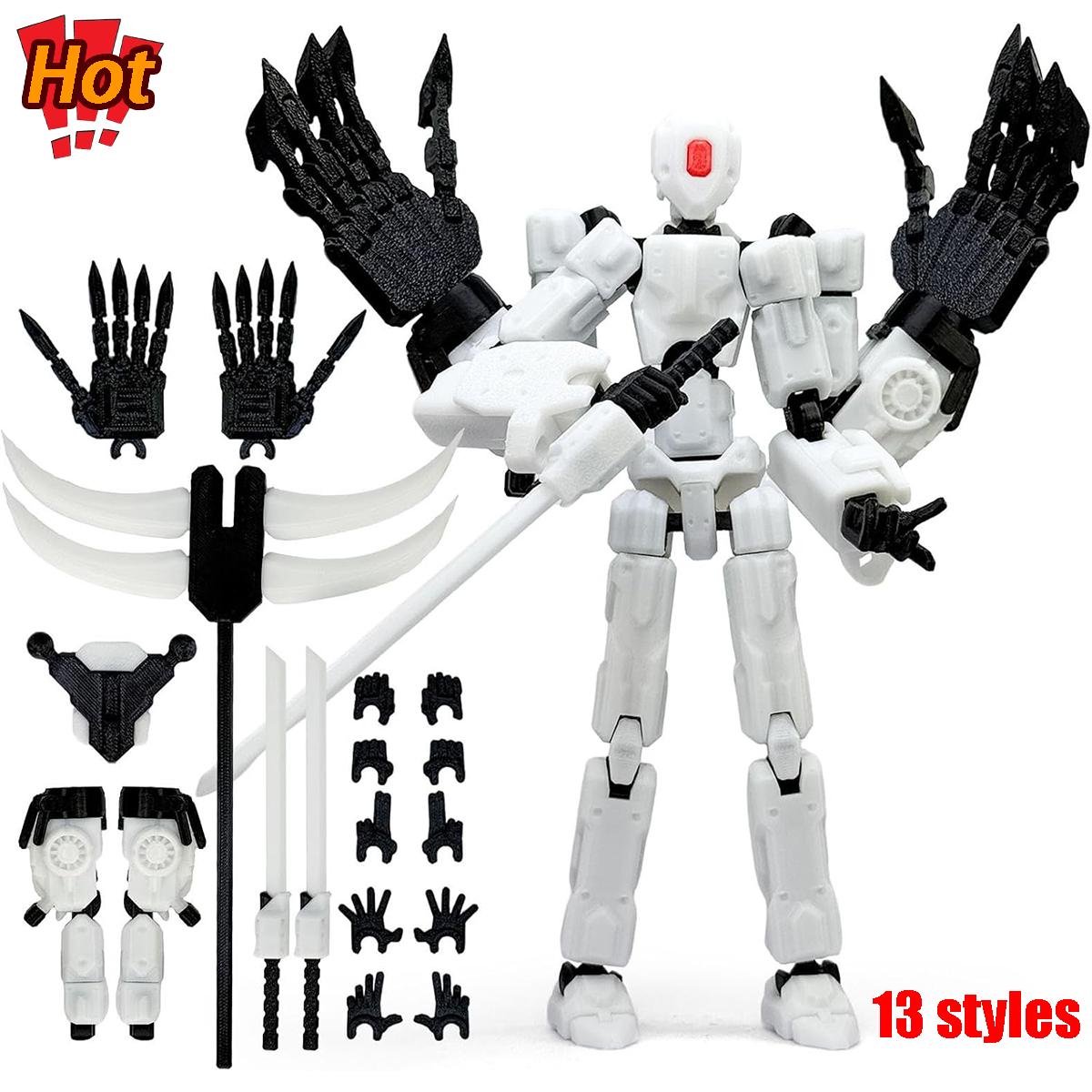 New: Tekken T13, Assembled and Ready-to-Play 3D Printed Multi-Jointed Movable Action Figure, Poseable Desktop Decor Model for Game Lovers (Complete Set of 13 Figures)