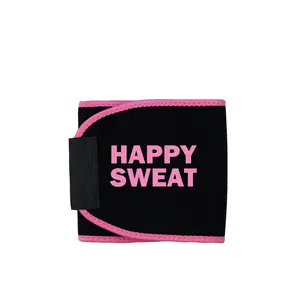 Happy Sweat Trainer Belt for Women - Adjustable Back Brace for Back Pain Relief & Tummy Control - Ideal for Running & Exercise - Sweat-Inducing Fitness Belt ab Trainer Machine Women's Waist Trainer Tummy Control Band