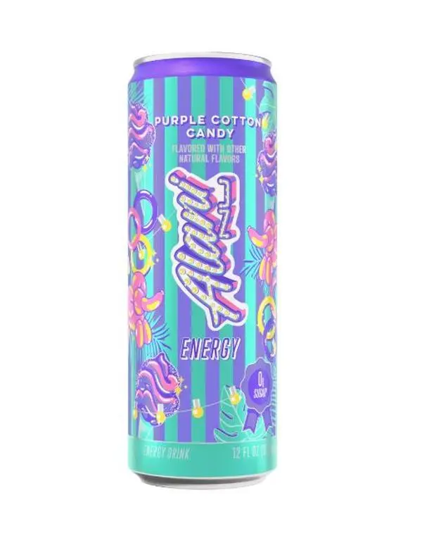 Alani Nu Energy Drink | Grape Cotton Candy | 4 PACK | 12 fl. ounces | 200mg of Caffeine | 4 PACK |