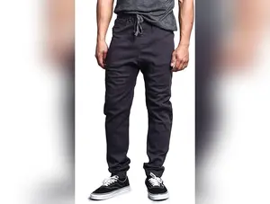 Men's Stretch Twill Drop Crotch Jogger Pants, Available in Sizes up to 5X