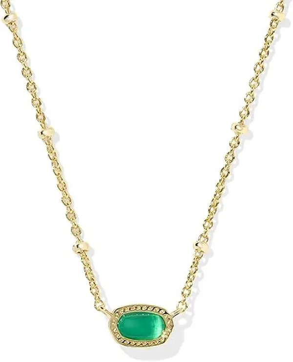 Kendra Scott Mini Elisa Gold Satellite Short Pendant Necklace 9608873489