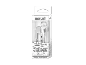 Maxell Jelleez Earset - Earbud - Headphones - White