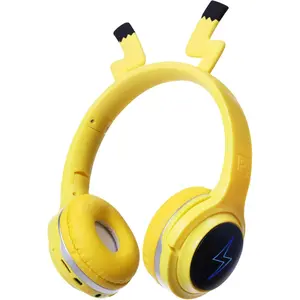 Headphones with 7-Color LED Lights, 85dB Safe Volume & 40H Playtime - Ultra-Soft Over-Ear for School Travel