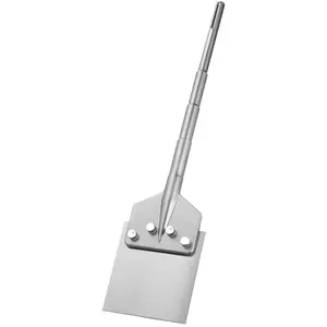 SDS Max Floor Scraper Chisel Bit With SDS Max Shank, 24.8\" X 5.9\" Dimensions, Compatible With Rotary Hammers, Heat Treated 40Cr Alloy Steel, Sharp Edge For Removing Laminate Flooring, Tiles, Mortar, Adhesive Residue