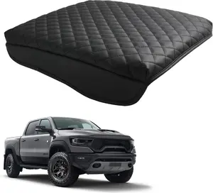 Center Console Cover for 2019-2026 Ram 1500 Center Console Cover, Armrest Cushion Pad Cover, PU Leather for 5th Ram 1500 Armrest Cushion Pad Cover Anti-Scratch for Ram 1500 Accessories car  arm  rest  pad