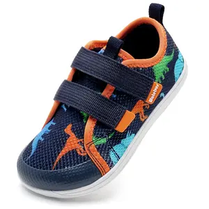 WateLves Toddler Little Kids Wide Barefoot Shoes The First Walking Shoes Girls Boys Breathable Zero Drop Minimalist Sneakers with Wide Toe Box Natural to Grow#SpringStatements Greenish