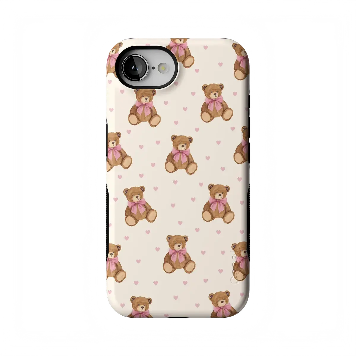 Casely iPhone 17e Case | Cuddle Up | Teddy Bear | Bold Protective Design | Compatible with MagSafe