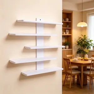 Wall-Mounted Display Rack, Wall Organizer Shelf, Multi-Layer Vertical Storage, Space-Saving, Quick Installation, Dust-Proof Design, Ideal for Living Room, Bedroom, Office